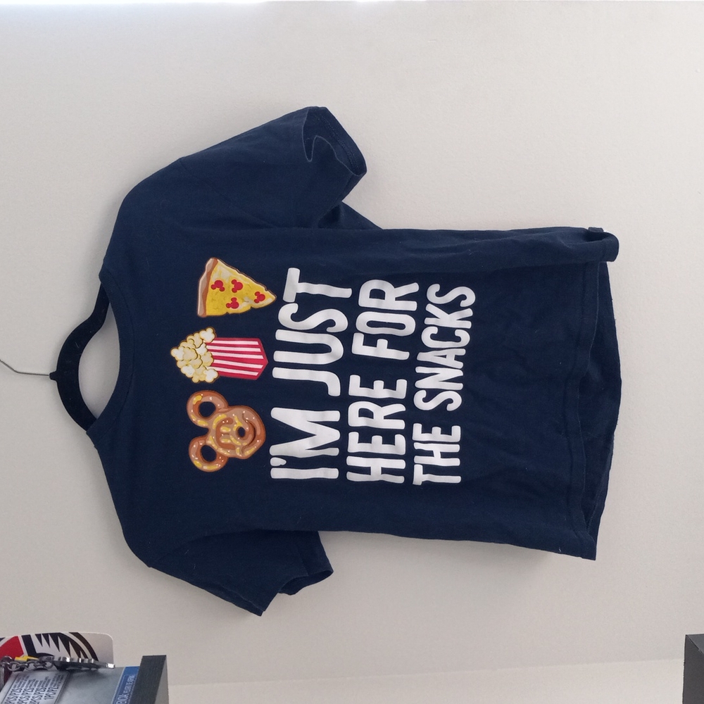 I'm Just Here For The Snacks Disney shirt